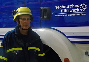 Sorgt für Sicherheit: Herbert Hönig aus dem THW-Ortsverband Markt Schwaben.